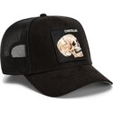 casquette-trucker-noire-crane-suede-cancelled-skull-microsuede-the-farm-goorin-bros