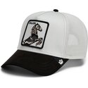 casquette-trucker-grise-et-noire-cheval-suede-stallion-microsuede-the-farm-goorin-bros