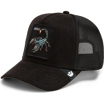 Mützen gebogen schwarz snapback Suede Scorpion Microsuede The Farm Goorin Bros.