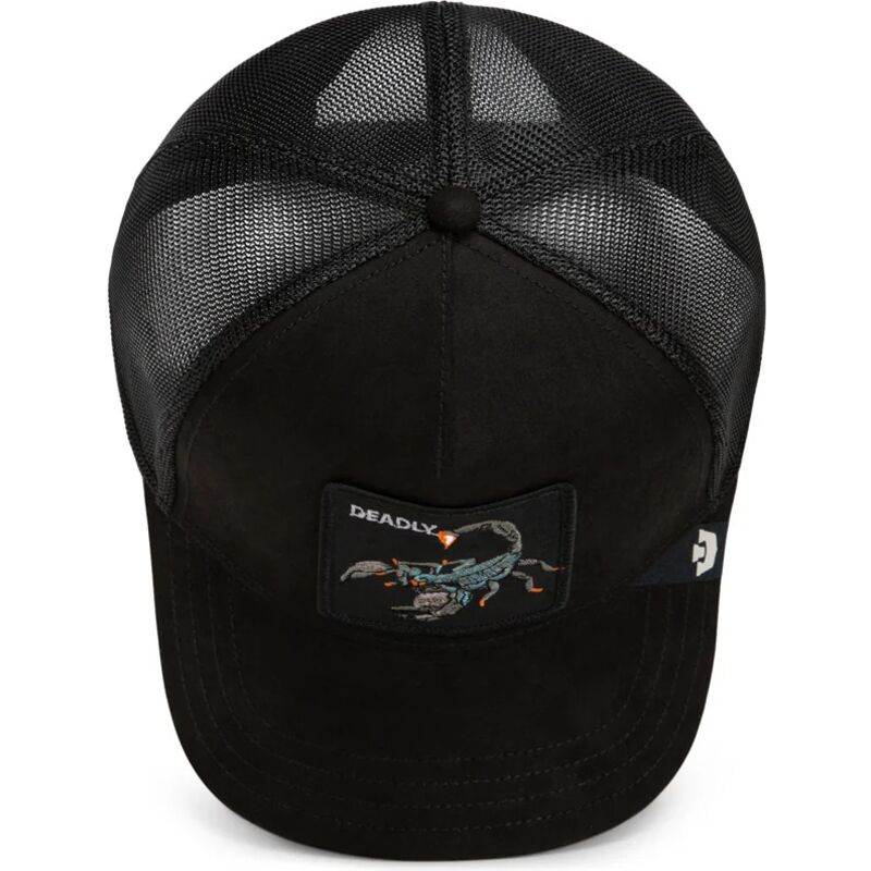 casquette-trucker-noire-scorpion-suede-scorpion-microsuede-the-farm-goorin-bros