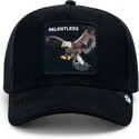 mutzen-gebogen-schwarz-snapback-suede-relentless-eagle-microsuede-the-farm-goorin-bros