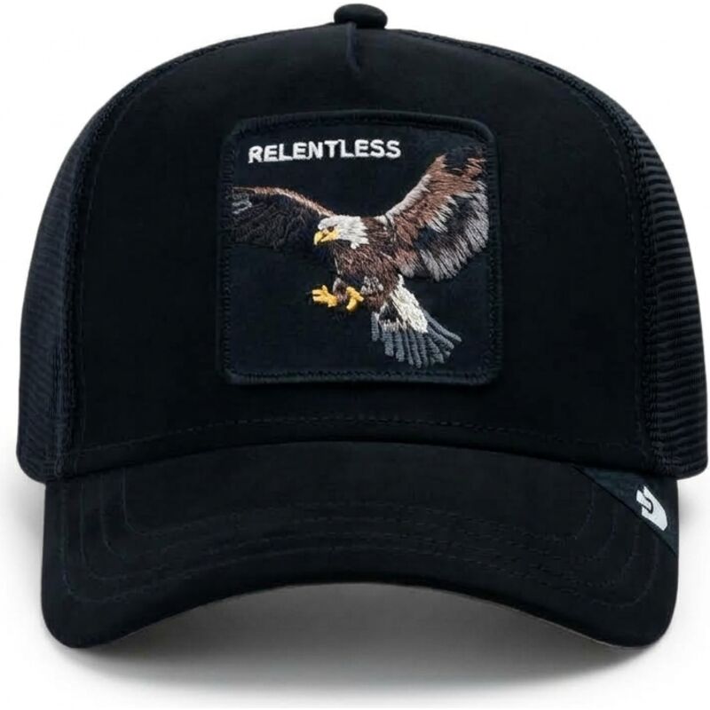 casquette-trucker-noire-aigle-suede-relentless-eagle-microsuede-the-farm-goorin-bros