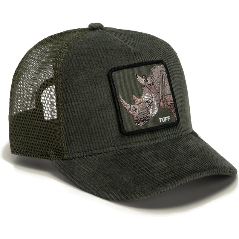 casquette-trucker-verte-rhinoceros-corduroy-tuff-ridgeline-the-farm-goorin-bros