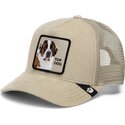 casquette-trucker-beige-chien-corduroy-top-dog-ridgeline-the-farm-goorin-bros
