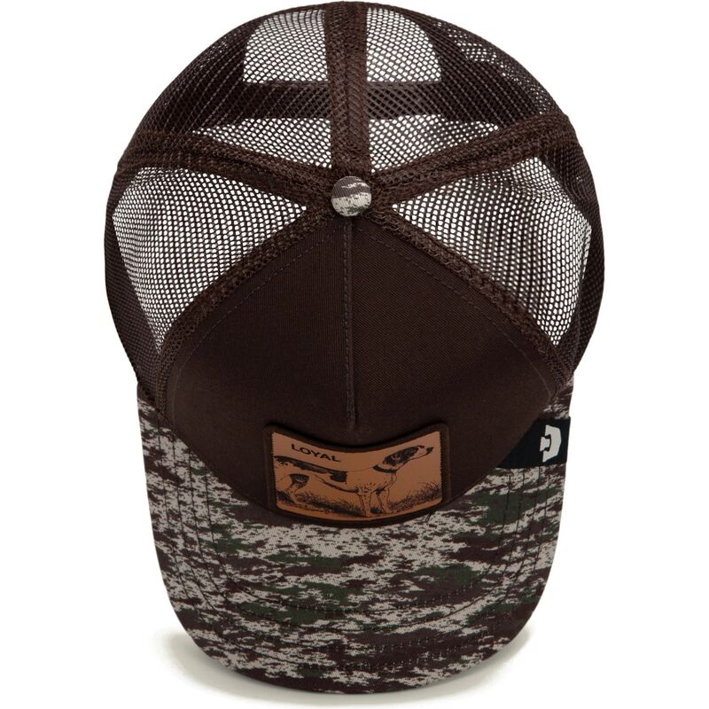 casquette-trucker-marron-et-camouflage-chien-engraved-dog-camo-glitch-the-farm-goorin-bros