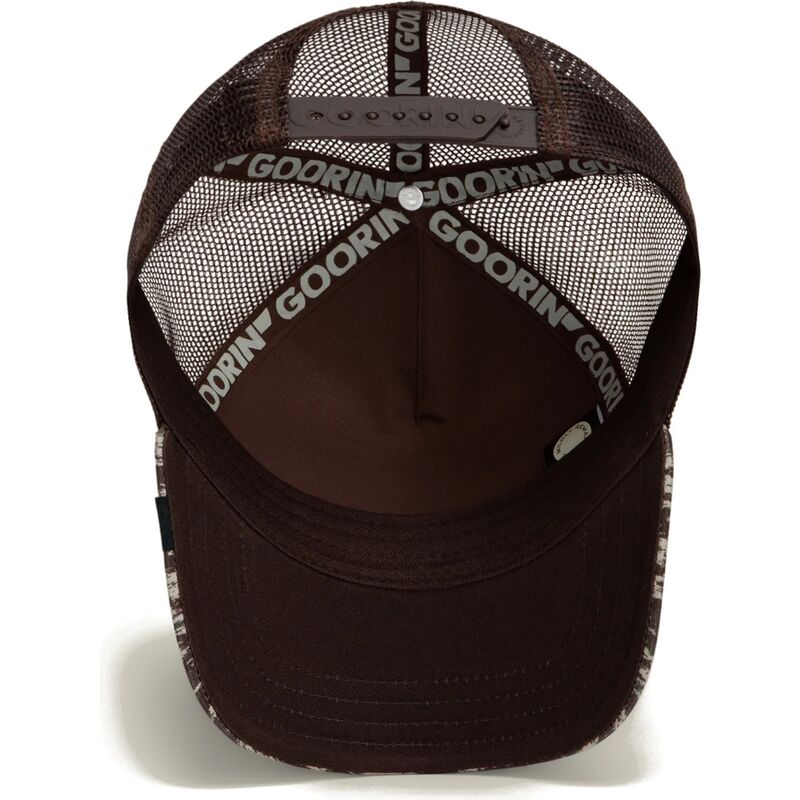 mutzen-gebogen-braun-snapback-engraved-dog-camo-glitch-the-farm-goorin-bros