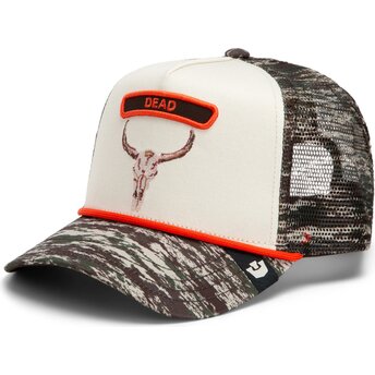 Casquette trucker camouflage bœuf Rocker Dead Camo Glitch Skull The Farm Goorin Bros.