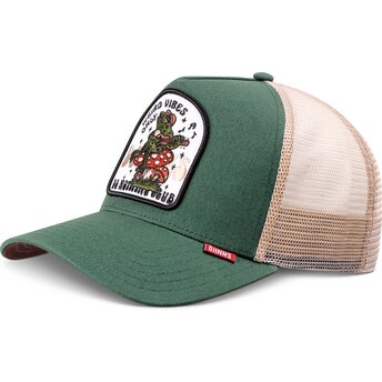Mützen gebogen grün snapback HFT Do Nothing Club Weird Vibes Frog von Djinns