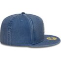 mutzen-flach-blau-angepasst-59fifty-washed-der-los-angeles-dodgers-mlb-von-new-era