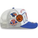 casquette-trucker-blanche-et-bleue-hardwood-classics-9fifty-a-frame-precurved-new-york-knicks-nba-new-era
