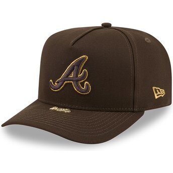 Casquette courbée marron snapback 9FIFTY A Frame PrecurvedVisor Pin Atlanta Braves MLB New Era