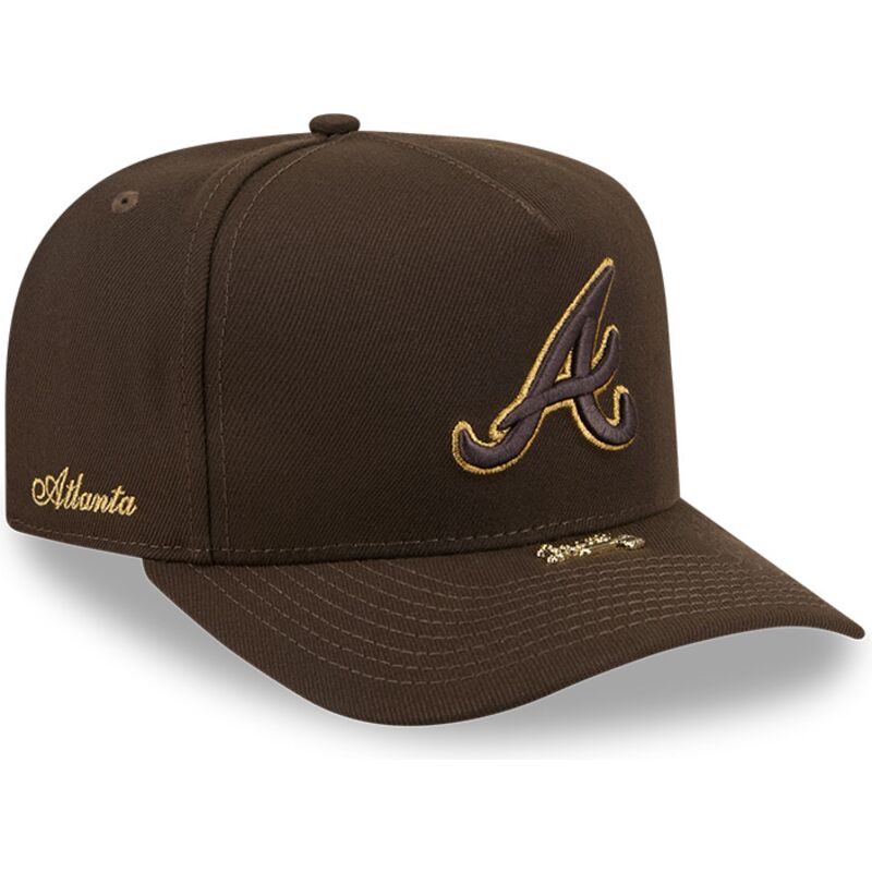 mutzen-gebogen-braun-snapback-9fifty-a-frame-precurved-visor-pin-der-atlanta-braves-mlb-von-new-era mutzen-gebogen-braun-snapback-9fifty-a-frame-precurved-visor-pin-der-atlanta-braves-mlb-von-new-era