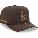 mutzen-gebogen-braun-snapback-9fifty-a-frame-precurved-visor-pin-der-los-angeles-dodgers-mlb-von-new-era