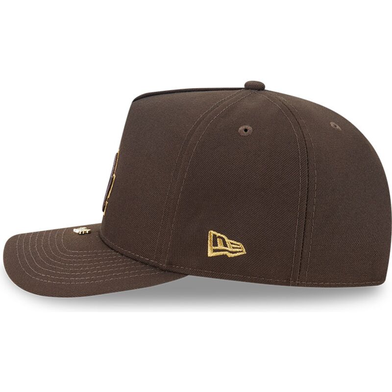 casquette-courbee-marron-snapback-9fifty-a-frame-precurved-visor-pin-los-angeles-dodgers-mlb-new-era