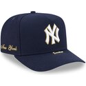 mutzen-gebogen-marineblau-snapback-9fifty-a-frame-precurved-visor-pin-der-new-york-yankees-mlb-von-new-era