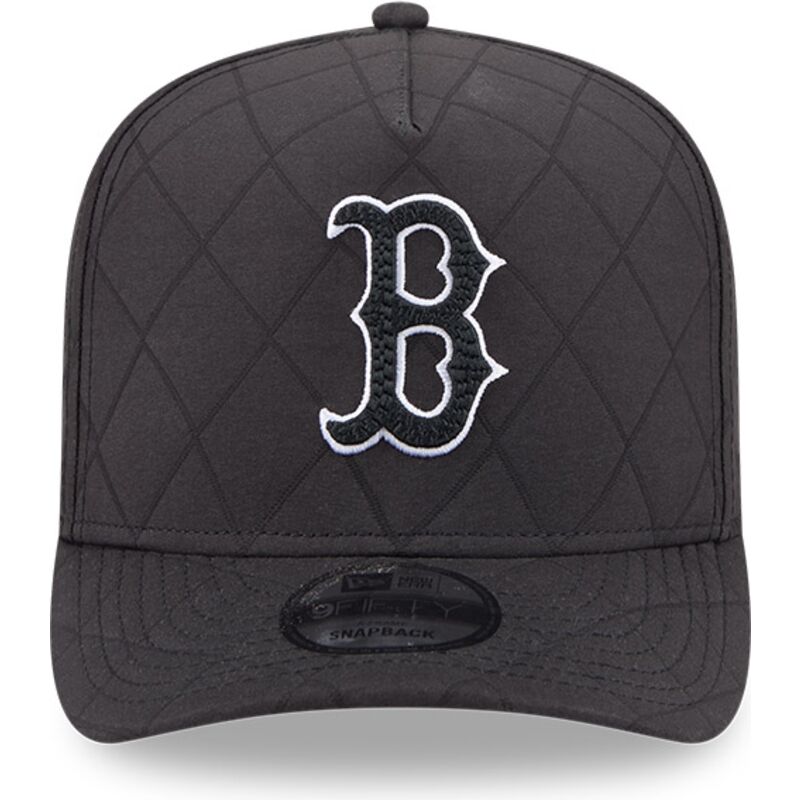mutzen-gebogen-schwarz-snapback-9fifty-a-frame-precurved-checkered-der-boston-red-sox-mlb-von-new-era