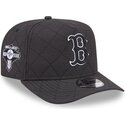 casquette-courbee-noire-snapback-avec-logo-noir-9fifty-a-frame-precurved-checkered-boston-red-sox-mlb-new-era