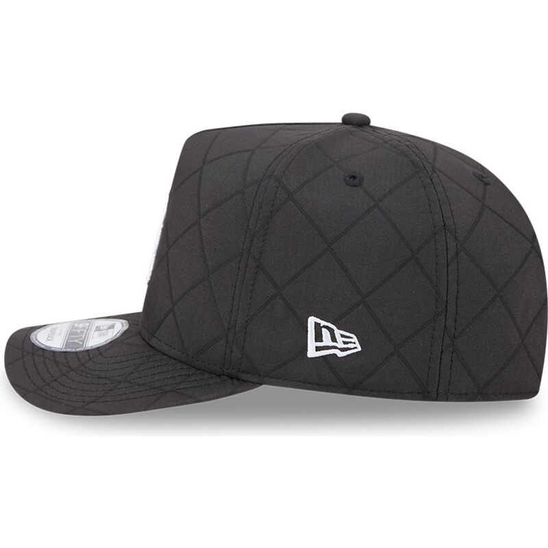 casquette-courbee-noire-snapback-9fifty-a-frame-precurved-checkered-los-angeles-dodgers-mlb-new-era