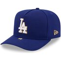 mutzen-gebogen-blau-snapback-9fifty-a-frame-precurved-visor-pin-der-los-angeles-dodgers-mlb-von-new-era