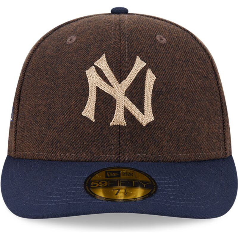 casquette-courbee-marron-et-bleue-ajustee-59fifty-precurved-new-york-yankees-mlb-new-era casquette-courbee-marron-et-bleue-ajustee-59fifty-precurved-new-york-yankees-mlb-new-era