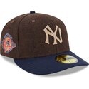 casquette-courbee-marron-et-bleue-ajustee-59fifty-precurved-new-york-yankees-mlb-new-era
