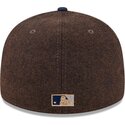 casquette-courbee-marron-et-bleue-ajustee-59fifty-precurved-new-york-yankees-mlb-new-era