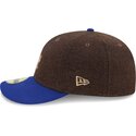 mutzen-gebogen-braun-angepasst-59fifty-precurved-der-los-angeles-dodgers-mlb-von-new-era