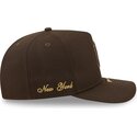 mutzen-gebogen-braun-snapback-9fifty-a-frame-precurved-visor-pin-der-new-york-yankees-mlb-von-new-era