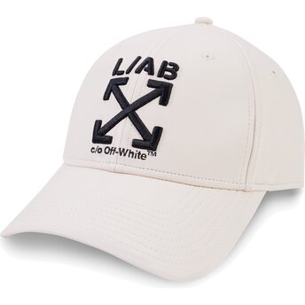 Mützen gebogen beige verstellbares band Clamp Arrows PU Leather von L/AB c/o Off-White™