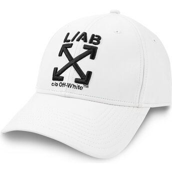 Mützen gebogen weiß verstellbares band Clamp Arrows PU Leather von L/AB c/o Off-White™