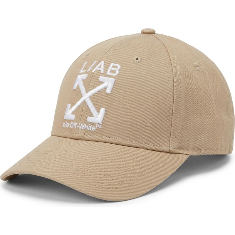 casquette-courbee-beige-ajustable-clamp-arrows-twill-l-ab-c-o-off-white