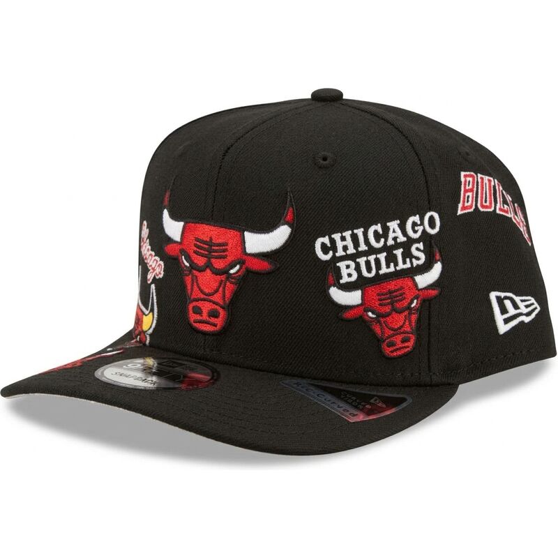 casquette-courbee-noire-snapback-9fifty-a-frame-precurved-multi-patch-chicago-bulls-nba-new-era