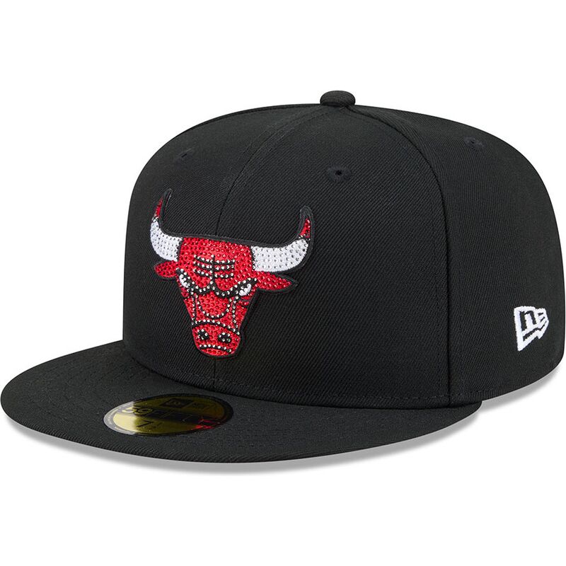 casquette-plate-noire-ajustee-59fifty-rhinestone-badge-chicago-bulls-nba-new-era casquette-plate-noire-ajustee-59fifty-rhinestone-badge-chicago-bulls-nba-new-era