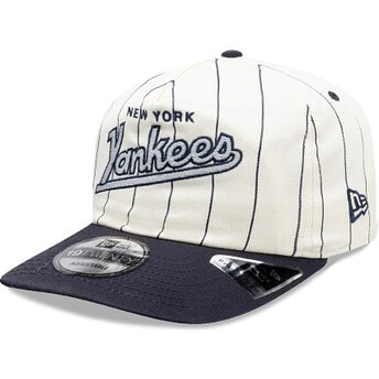 Mützen gebogen marineblau snapback 19TWENTY Pinstripe der New York Yankees MLB von New Era