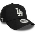 casquette-courbee-noire-snapback-e-frame-mythical-icon-los-angeles-dodgers-mlb-new-era