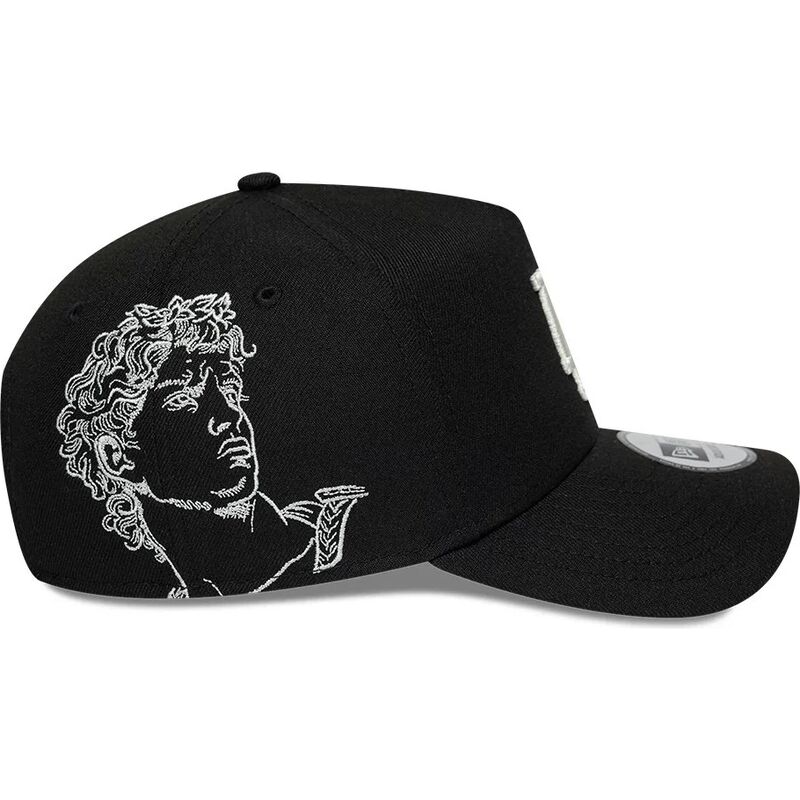casquette-courbee-noire-snapback-e-frame-mythical-icon-los-angeles-dodgers-mlb-new-era