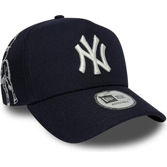 Casquette courbée bleue marine snapback E Frame Mythical Icon New York Yankees MLB New Era