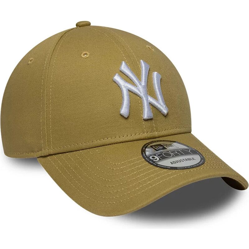 casquette-courbee-khaki-ajustable-9forty-league-essential-new-york-yankees-mlb-new-era