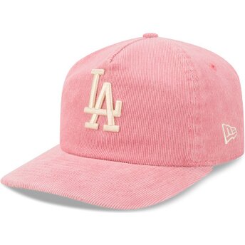 Mützen gebogen rosa verstellbares band 19TWENTY Precurved Corduroy Pastel der Los Angeles Dodgers MLB von New Era
