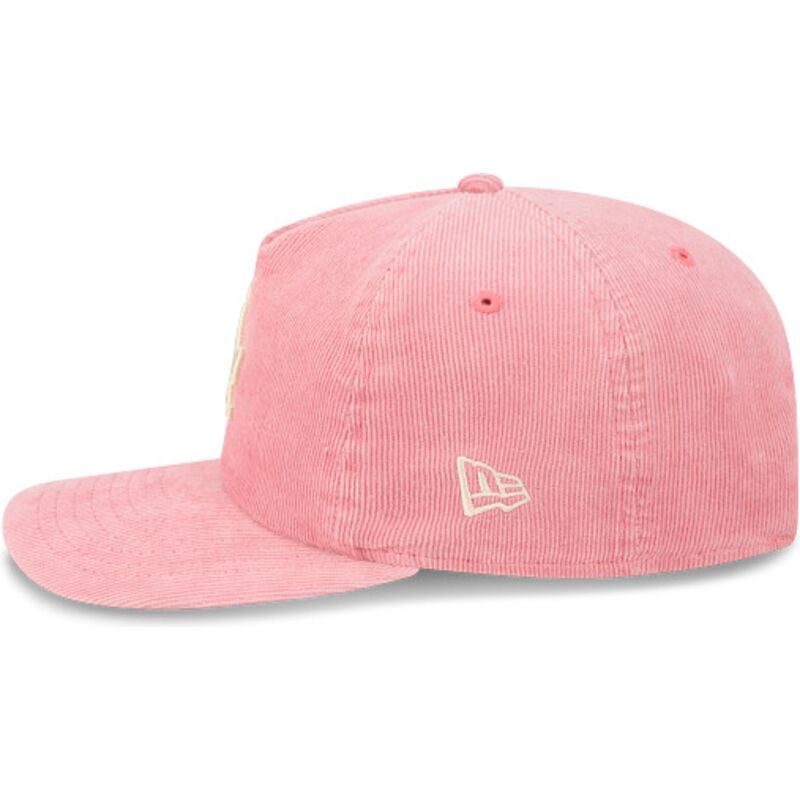 mutzen-gebogen-rosa-verstellbares-band-19twenty-precurved-corduroy-pastel-der-los-angeles-dodgers-mlb-von-new-era