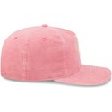 casquette-courbee-rose-ajustable-19twenty-precurved-corduroy-pastel-los-angeles-dodgers-mlb-new-era
