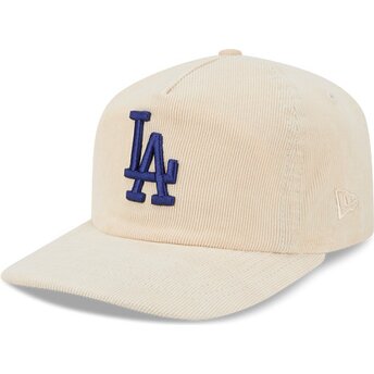 Mützen gebogen beige verstellbares band 19TWENTY Precurved Corduroy Pastel der Los Angeles Dodgers MLB von New Era