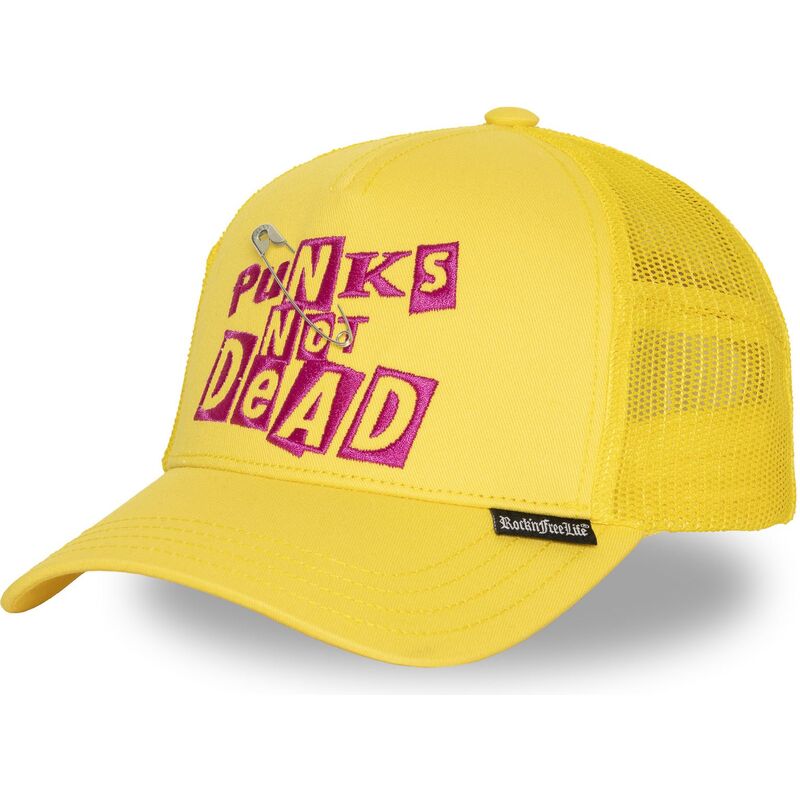 mutzen-gebogen-gelb-snapback-n294-punks-not-dead-von-rocknfreelife