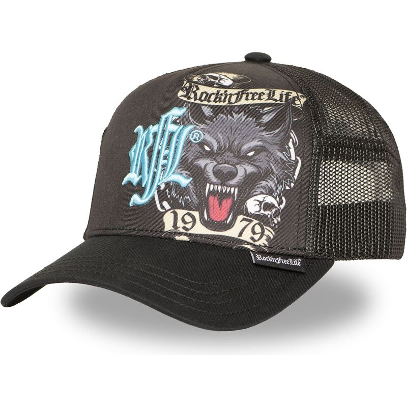 casquette-trucker-noire-n266-chained-wolf-rocknfreelife