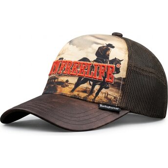 Mützen gebogen braun snapback N°236 Rodeo von Rock’nFreeLife