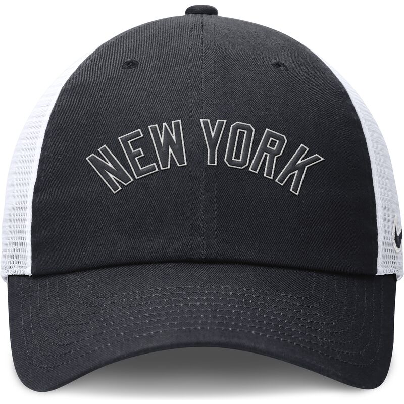 casquette-trucker-bleue-marine-et-blanche-ajustable-club-unstructured-ny-new-york-yankees-mlb-nike casquette-trucker-bleue-marine-et-blanche-ajustable-club-unstructured-ny-new-york-yankees-mlb-nike