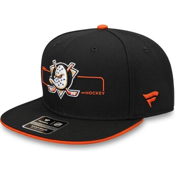 Mützen flach schwarz snapback Structured der Anaheim Ducks NHL von Fanatics