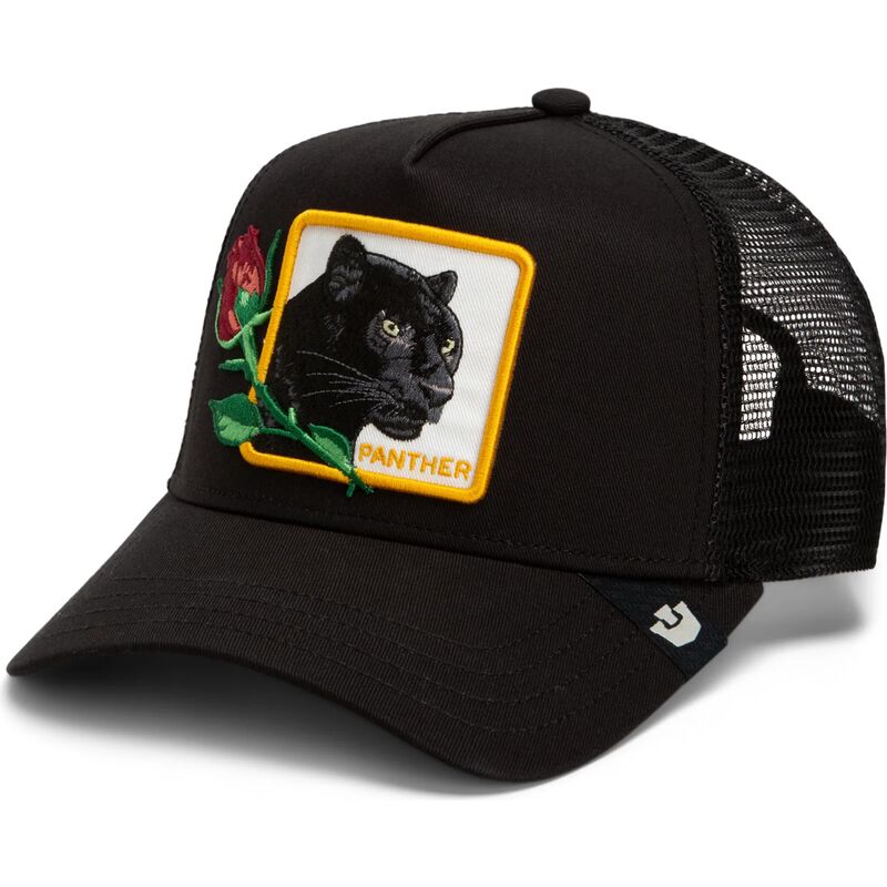 casquette-trucker-noire-panthere-celebrate-a-legend-sidekick-the-farm-goorin-bros