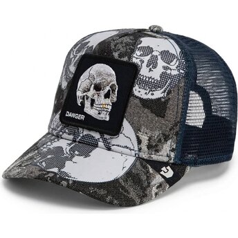 Mützen gebogen schwarz snapback Bone Head Danger The Farm Goorin Bros.