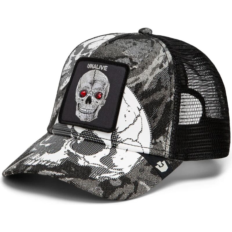 mutzen-gebogen-schwarz-snapback-bone-head-unalive-the-farm-goorin-bros
